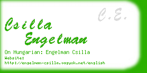 csilla engelman business card